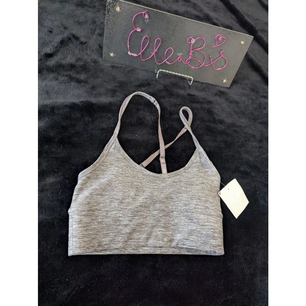 NWT Forever 21 Heather Purple Sport Bra XS